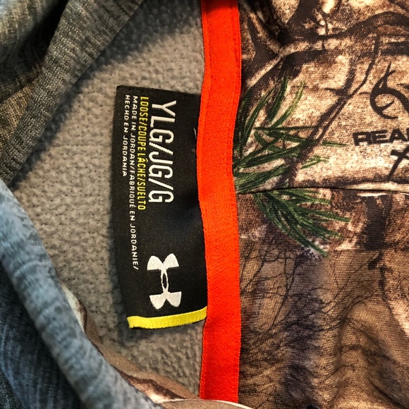 Under Armour Camo Youth Hoody Sz L - Picture 4 of 5